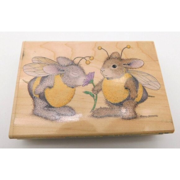 2 House Mouse Designs Rubber Stampers Fancy Pants Buzzy Friends Stamp - Picture 4 of 6